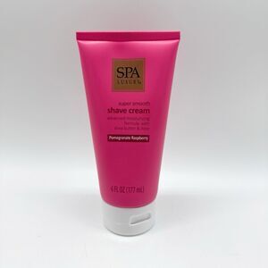 Spa Luxury POMEGRANATE RASPBERRY Super Smooth Shave Cream Shaving Women's 6oz.